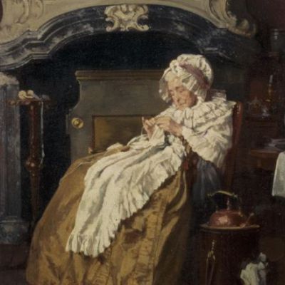 Bij de haard: Alexander Hugo Bakker Korff, 1870 Bij de haard: Alexander Hugo Bakker Korff, 1870