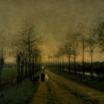 Tegen den avond: Willem Maris, ca. 1875